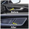 Door Handle Holder Window Lift / Storage Box Upper Decor Cover Trim Black Brushed For VW Volkswagen Atlas / Teramont