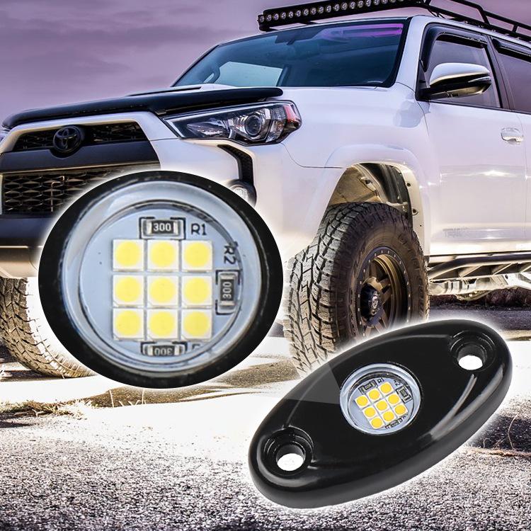 4/8Pods Universal 9LED Rock Light Flood Beam LED Light 4x4 For Jeep Wrangler Off-Road Under Wheel Light Led Neon Lights