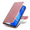 For iPhone 16 Pro Case Stand Wallet Calf Texture PU Leather Flip Phone Cover with Wrist Strap