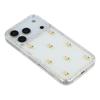 For iPhone 17 Pro Max Case Rhinestone Edge Small Tulips Decor TPU+PC IMD Phone Cover