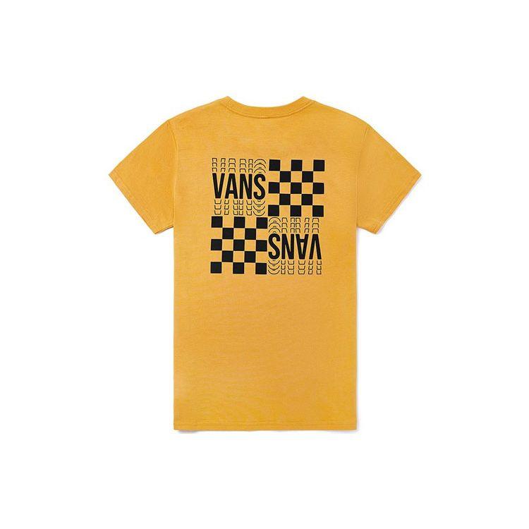 

Женская футболка с коротким рукавом и логотипом бренда Vans, желтая VN0A4MNF50X XS