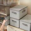 Foldable Large Capacity Storage Bins With Sturdy Handles For Organizing Clothes Toys In Wardrobes