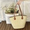Straw bag women's summer woven bag handbag seaside vacation messenger bag large capacity women's bag tote bag