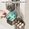 Strong Adhesive Wall Hanging Basket For Kitchen Countertop Modern Plastic Storage Container Easy Mount Design Removable Home Organization Tool