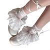 New Ruffle Lace Leg Warmer Comfortable Stretchy Boot Socks Sheer Mesh Leg Socks