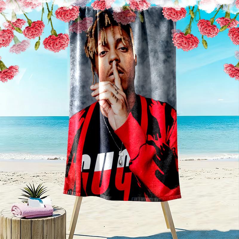 Juice Wrld Legacy: Music Passion beach towel soft Beach towel for vacation photos seaside Outdoor pool towel swim Outdoor picnic beach mat printing