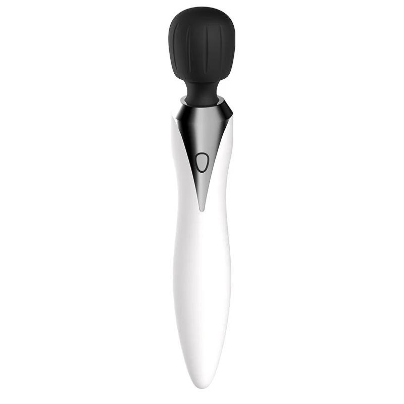 High Frequency Vibration Massage Stick 11 Modes Deep Tissue Rechargeable USB Fast Charge IPX7 Waterproof Portable Silicone Heads