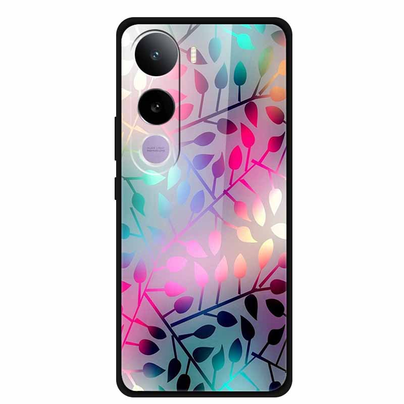 For Vivo Y400 5G Case Y 400 6.67" Animal Wolf Lion Tempered Glass Hard Back Cover For Vivo Y400 2025 Phone Cases Soft Bumper Bag