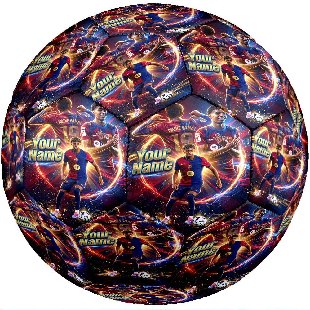 Lamine Yamal Fashion Size 5 Football Wearproof Non‑Slip Soccer Ball For Sports Training Entertainment Use
