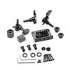 Practical 3 Strings Guitar Bridge Set Guitar Saddle Bridge with Screw Control Knob Wrench Guitar Replacement Accessories