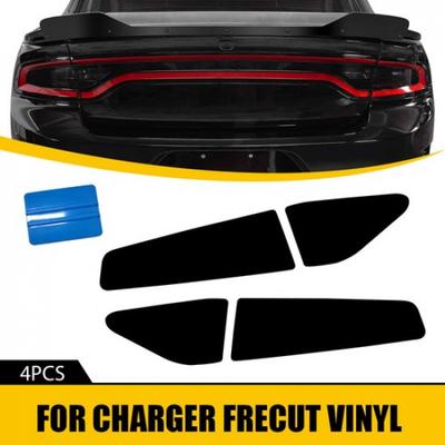 Για 2015- DODGE CHARGER Φανάρι Ουράς Προ-Κομμένο Πίσω Φιμέ Επικάλυψη Βινυλίου Σκούρο