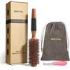 BESTOOL Roll Brush Hair Comb Boar Bristle Curling Wooden Care Premium Ladies Men Curly Popular Glossy Beautiful Natural Material (S)