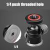 Aluminum Ball Head 90 Degree Tilt 360 degree Rotation Camera Mount Adapter for DSLR Cameras Smartphone