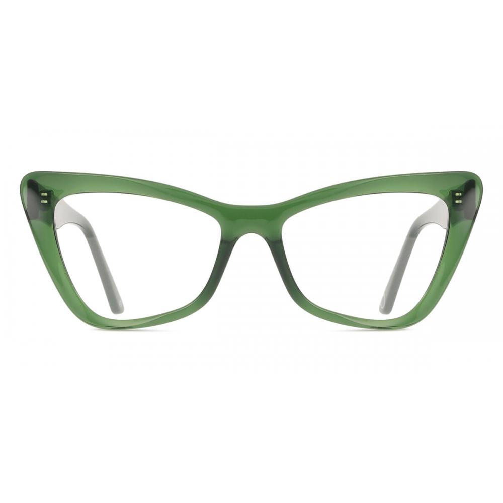 

Smartbuy Full Rim Cat Eye Transparent Dark Green Women Eyeglasses Xaine Jsv 296 066 53-18-140