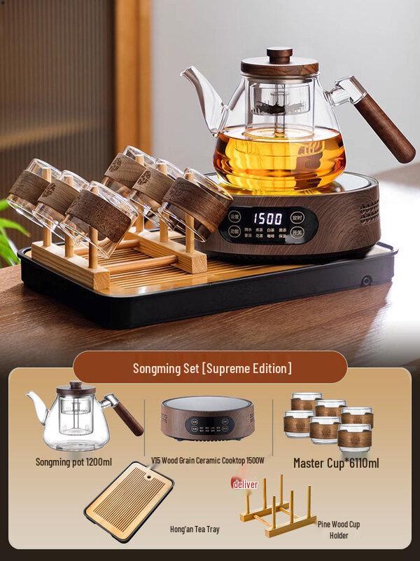 ZISIZ Handmade Glass Tea Brewing Set