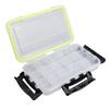 Waterproof Fishing Tackle Box Lure Trays Container With Dividers Plates Fishing Bait Organizer Storage Box