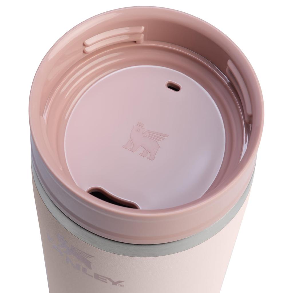 Stanley 1913 Cafe To Go Travel Vacuum Insulated Rose 12 oz L Mug, Quartz, / 0.35