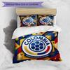 Colombia Football Printed Bedding 3 Piece Set Cozy Breathable Bed Cover Set As Housewarming Holiday Gift
