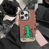 Süße Cartoon K-Jurassic Handyhülle Für IPhone 16 17 15 14 12 13 Pro Max Schwarze Farbe Stoßfeste Hülle