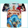 Tee Summer Dragon Ball Z Goku Super Saiyan 3d Print Casual Tshirt Men Women Top