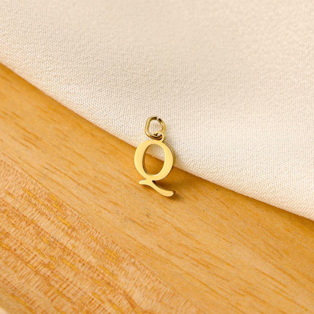 Small Luxury Initial Charm Pendant Set, DIY Letter Necklace Making Supplies, Everyday Wear Accessories for Women