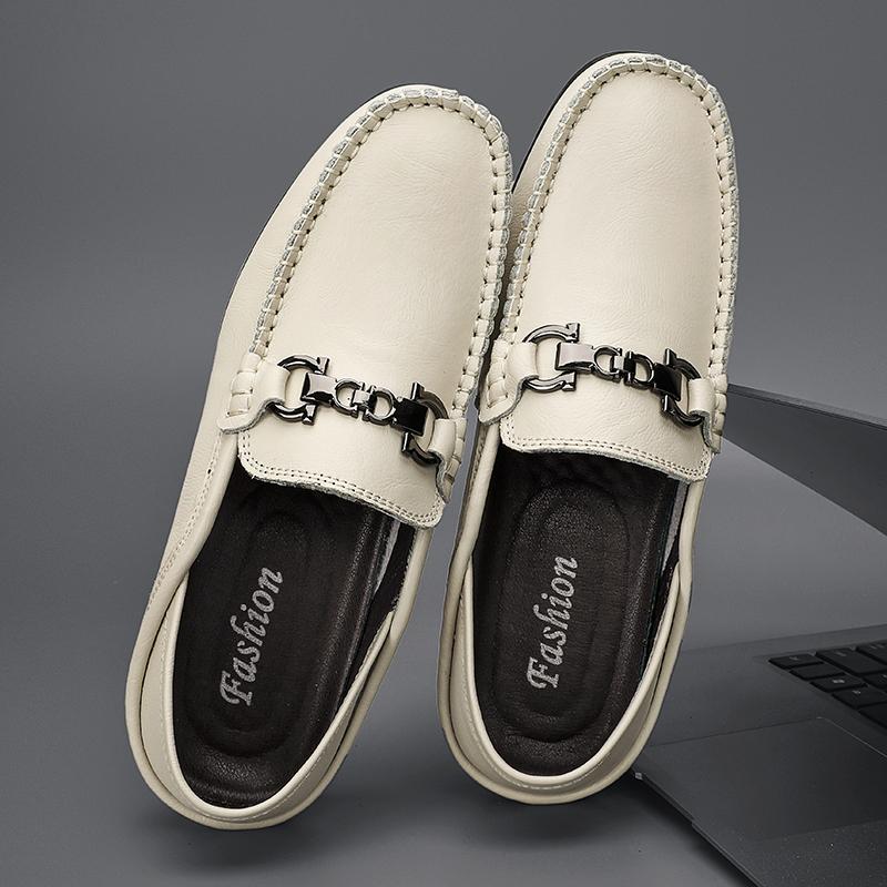 39-46 Fashion Men's Casual Slip On Leather Shoes Loafers Moccasins Flat Driving Shoes