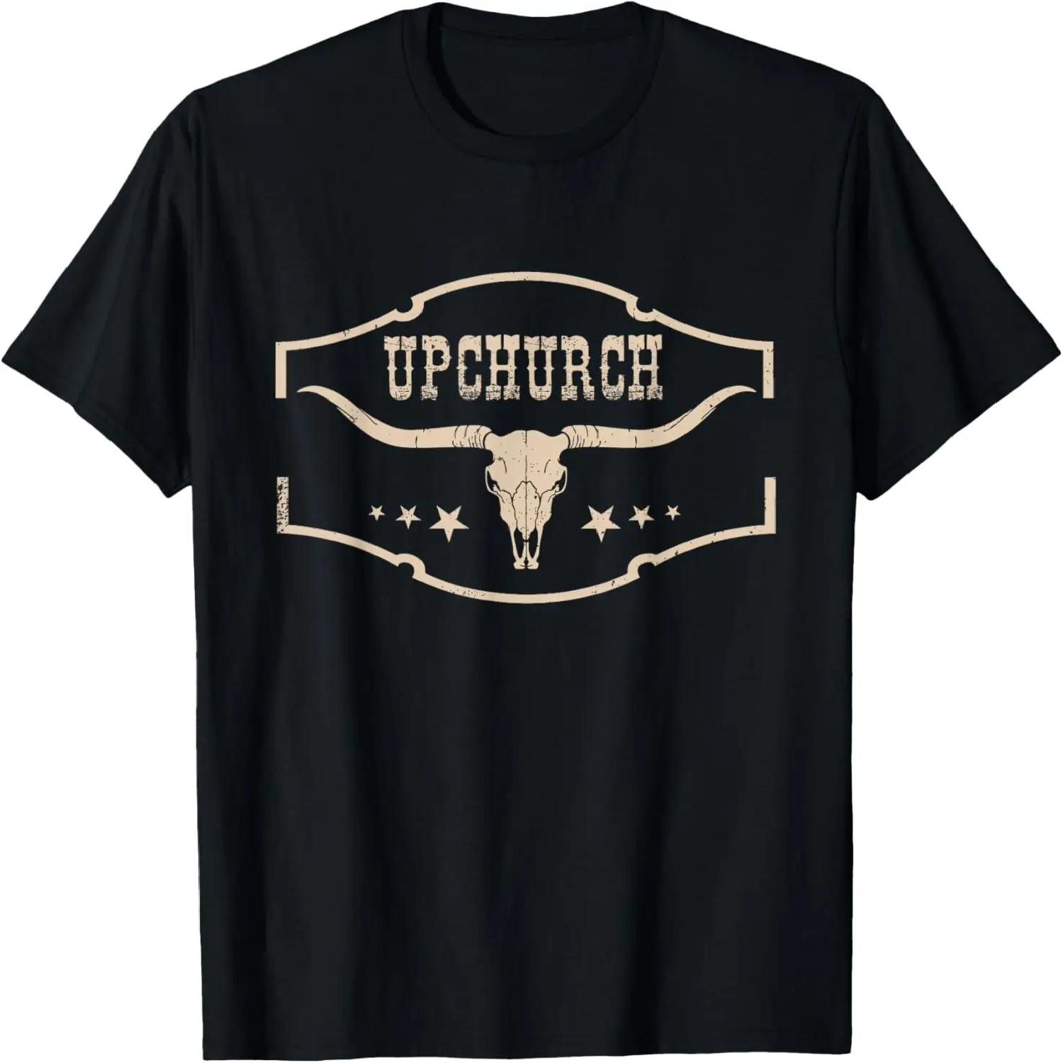 Graphic First Name Upchurch Retro Vintage Name Pride Outfits T-Shirt S чёрный