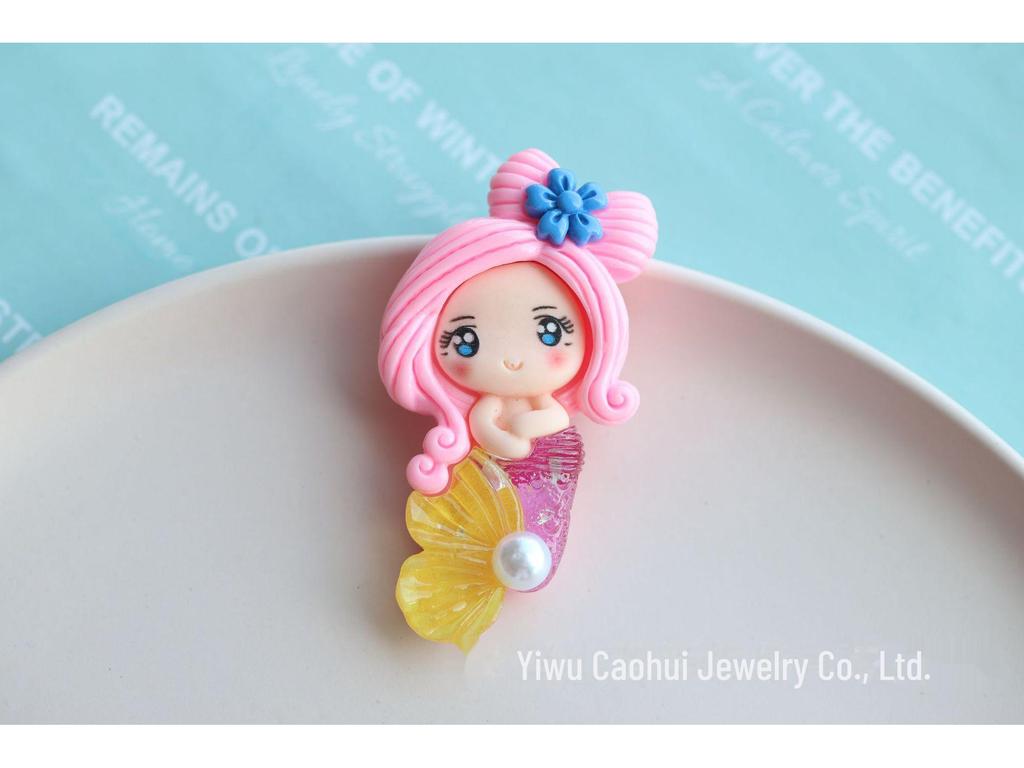 Mermaid Pearl Shell Sequin Doll DIY Fridge Magnet & Jewelry Storage Box