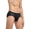 Men Briefs Jacquard Stretchy Male Ice Silk See Through Panties for Home
