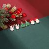 European and American cute cartoon Christmas earrings, autumn and winter Christmas gifts Santa snowman earrings