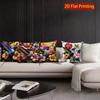 2D Vibrant Hummingbird Floral Throw Pillow Covers** Pattern Cushion Cover Suitable For Sofa Bedroom Car Pillow Cover