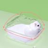 Transparent Hamster Large Transparent Detachable Sand Bath Container Hamster Toilet S,for M,L Option Type Sand Bath