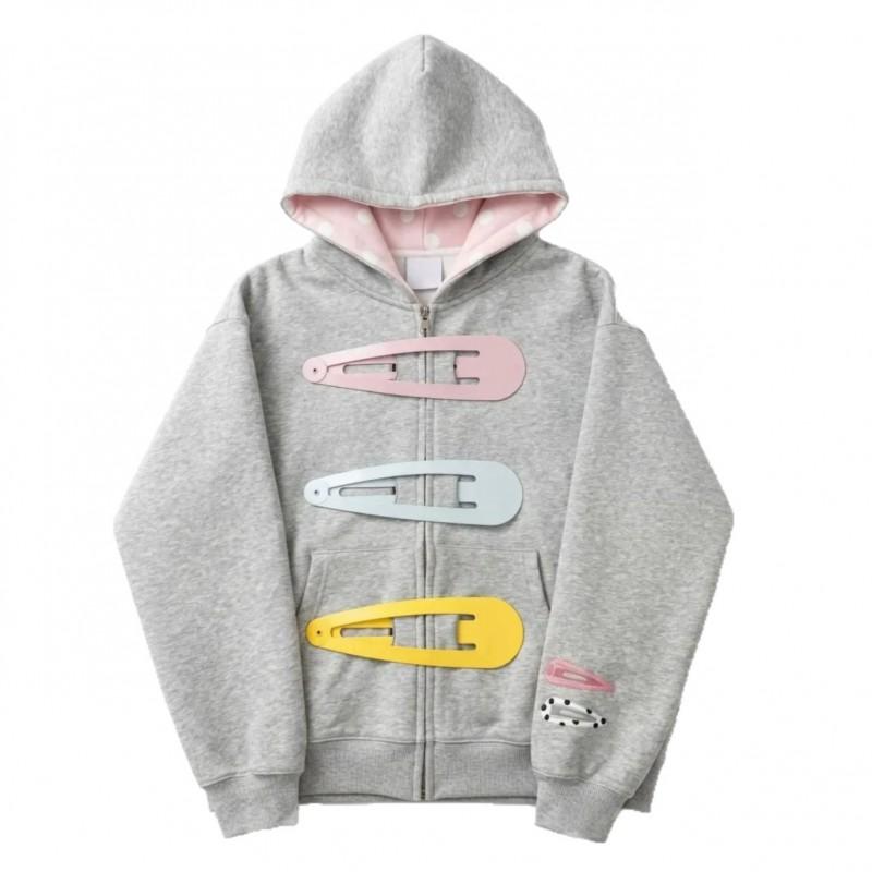 Y2K Streetwear Hooded Zip-Up Sweatshirt Women