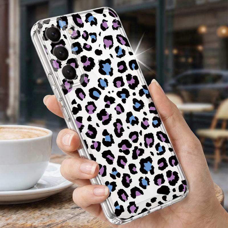 Colorful Leopard Case For Samsung S26 Ultra S25 FE S24 S23 S22 Plus S21 A15 A25 A35 A55 A16 A26 A36 A56 A17 A37 A57 5G Clear TPU Soft Cover