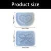 Silicone Crafting Mold Heart Bowknot Shape Suitable for Making Unique Jewelry Accessories Keychains and Decorative Items