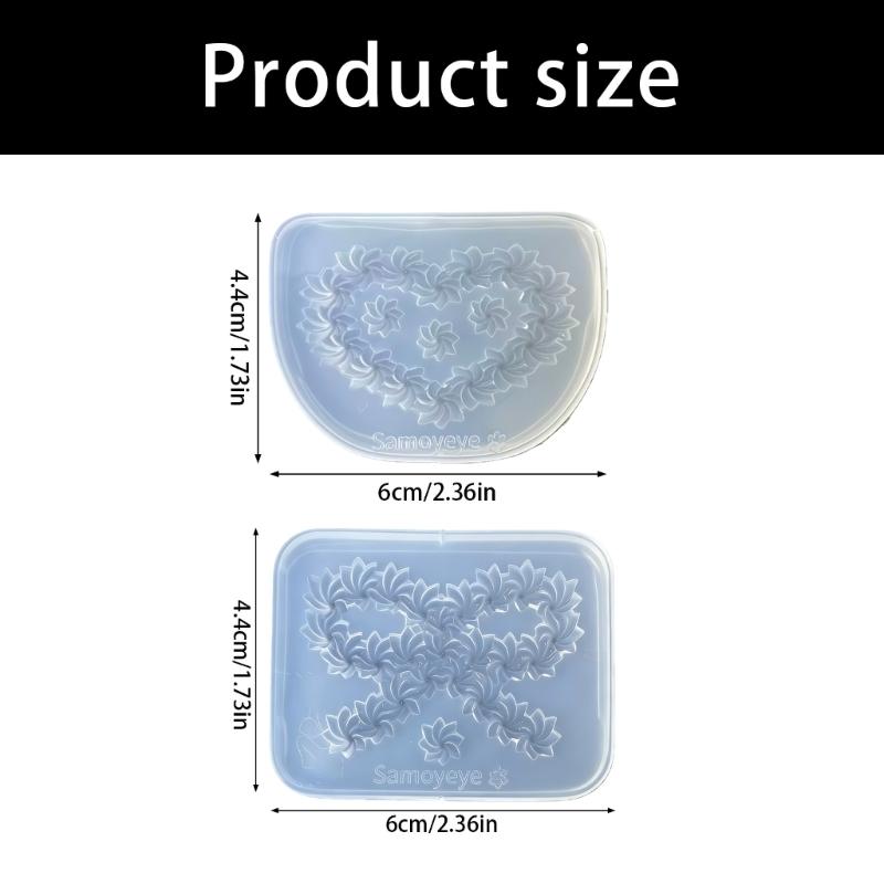 Silicone Crafting Mold Heart Bowknot Shape Suitable for Making Unique Jewelry Accessories Keychains and Decorative Items