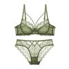 Neues reines Verlangen sexy Spitze transparent kleines Brust-Unterwäsche-Damenanzug dünn dick mm große Brust kleine große Größe BH-Abdeckung