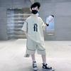 Boys Summer Loose Casual Clothing Sets Big Kids Sportwear Suits Short Sleeve Tops+Shorts 2Pcs Children Outfits