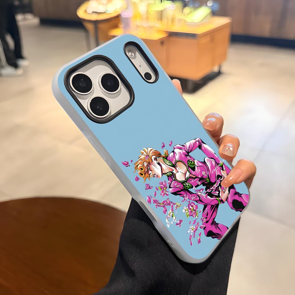 JoJos Bizarre Adventure Phone Case For IPhone 17 Air 16 E 15 14 Plus 13 12 11 Pro Max Jelly 2 In 1 Protective Case