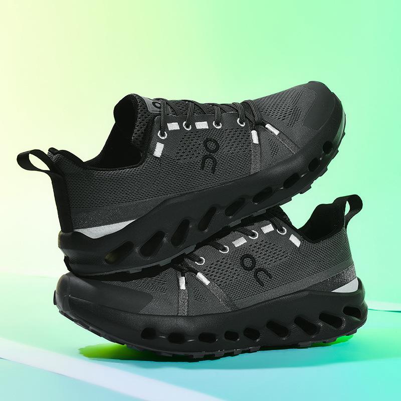 Tênis esportivos da moda com sola grossa, tênis de corrida leves e respiráveis com cabedal em trama fly, tênis esportivos para meninos e meninas
