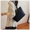 Damentasche mit großem Fassungsvermögen, vielseitig, neu, schlicht, lässig, Umhängetasche, Textur, Studenten-Tragetasche
