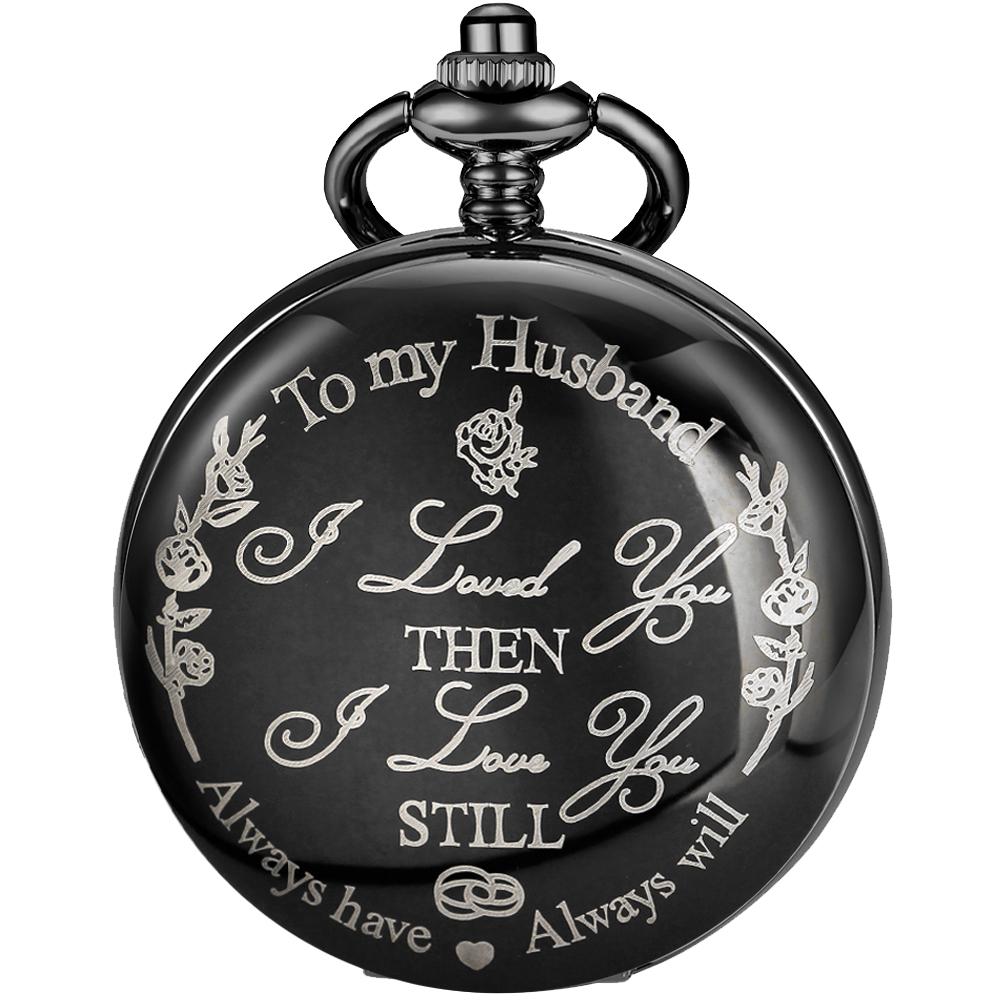 

Discount The Best Gift for My Husband Quartz Pocket Watch Vintage FOB Chain Men s Gentleman Fashion Pendant Necklace Decoration фіолетовий
