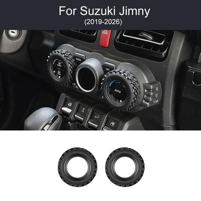 For Suzuki Jimny 2019-2026 Control Knob Trim Frame LHD RHD Universal 3 Door 5 Door Central Console Decor Mod Car Accessories