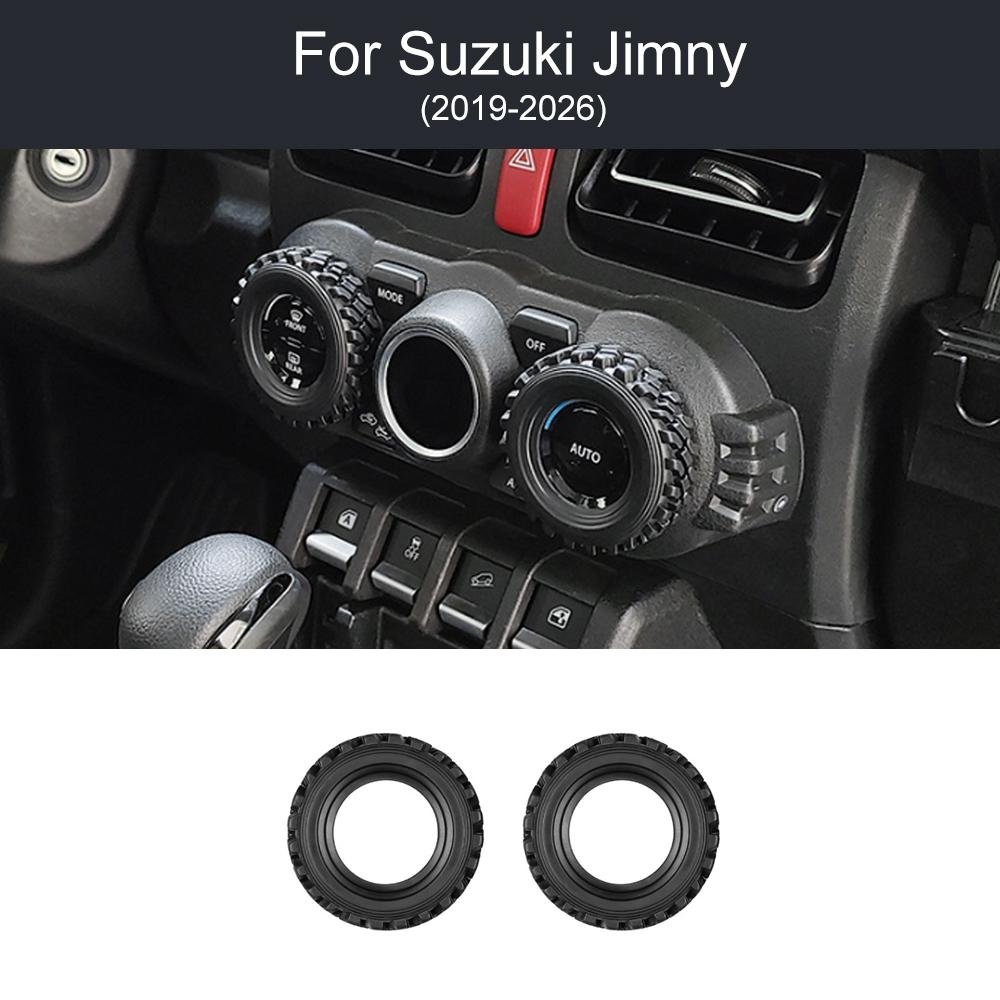 For Suzuki Jimny 2019-2026 Control Knob Trim Frame LHD RHD Universal 3 Door 5 Door Central Console Decor Mod Car Accessories
