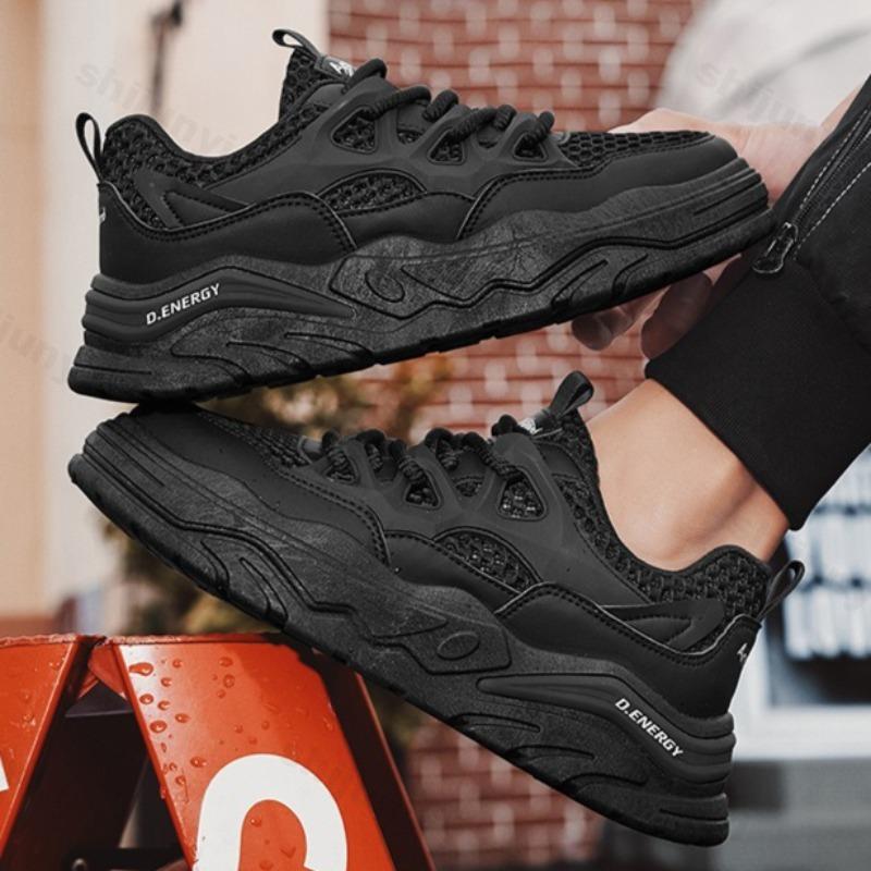 Mesh Fabric Breathable Comfortable Thick Soled Shoes for Men's 2026 Spring Fashi Trend Shallow Mouth Versatile Chunky sneakers