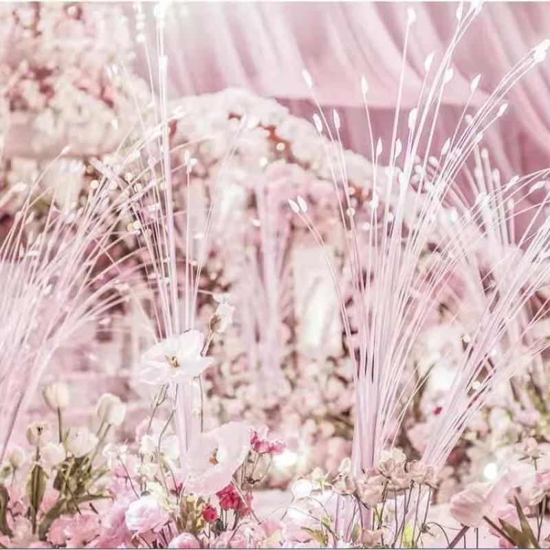 1pc Heads Peacock Grass Artificial Plants Pampas Grass Reed Flower Arrangement Home Bedroom Wedding Decorations Fake Flowers