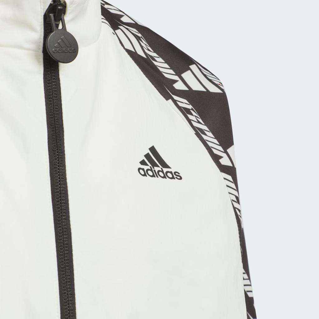 Adidas Jacket Sportswear Dance Woven Soft Comfortable Casual Simple Kids Jackets Han-Jade-White JC6890