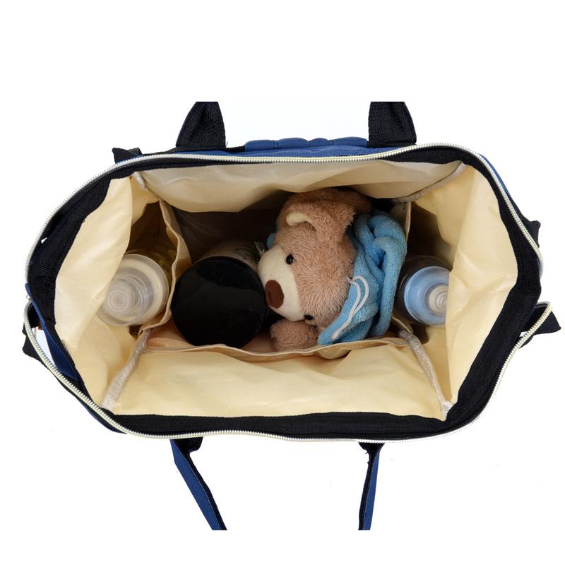 Large Capacity Splash-proof Mummy Bag: Fashionable Multi-Purpose Travel and Baby Bag