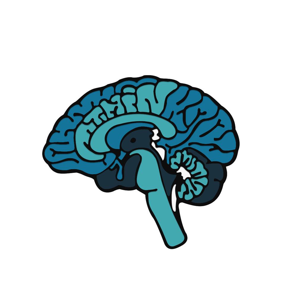 Fashion Body Organs Enamel Brooch Heart Brain Lung Lapel Pins Art Design Ocean Flowers Symbol Love Badge Bag Denim Jewelry Gifts