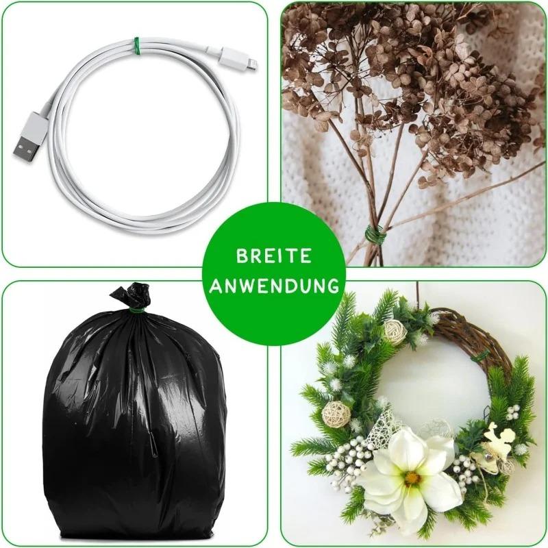 1Roll Multifunctional Plastic Steel Twist Ties, Sturdy Reusable Garden Plant Support Strap, 50/30/20M Length for Flower & Climbing Plants